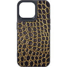 Чохол ARMORSTANDART Harder Crocosaur для Apple iPhone 14 Pro Max Black (ARM76725)