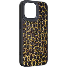 Чехол ARMORSTANDART Harder Crocosaur для Apple iPhone 14 Pro Max Black (ARM76725)