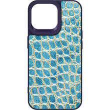 Чохол ARMORSTANDART Harder Crocosaur для Apple iPhone 14 Pro Max Blue (ARM76730)