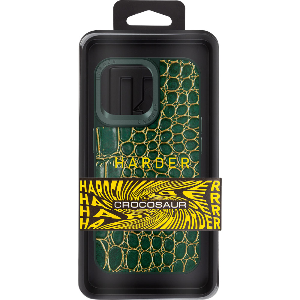 bag smart ARMORSTANDART Harder Crocosaur для Apple iPhone 14 Pro Max Green (ARM76726) Тип чехол-накладка