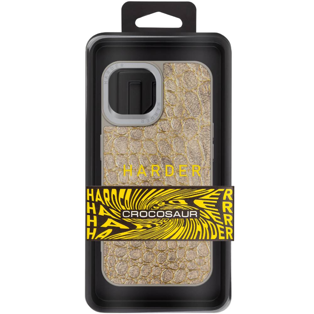 Чехол ARMORSTANDART Harder Crocosaur для Apple iPhone 14 Titanium (ARM76717) Тип чехол-накладка