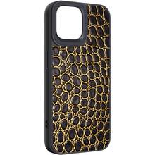 Чехол ARMORSTANDART Harder Crocosaur для Apple iPhone 15 Black (ARM76695)