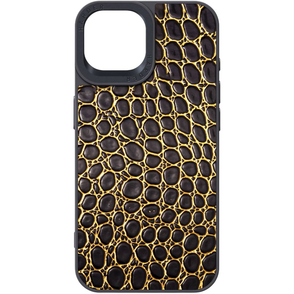 Чехол ARMORSTANDART Harder Crocosaur для Apple iPhone 15 Black (ARM76695)