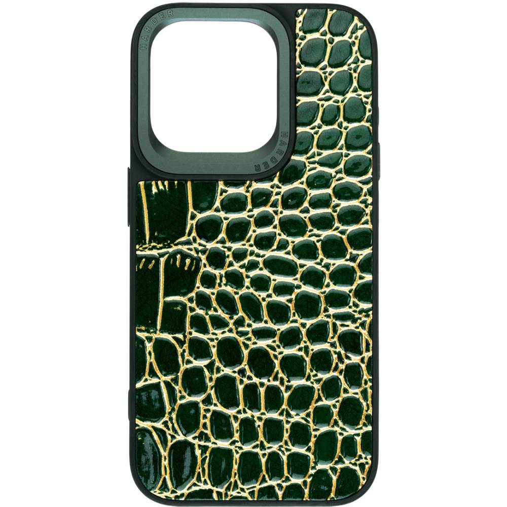 Чохол ARMORSTANDART Harder Crocosaur для Apple iPhone 15 Pro Green (ARM76702)