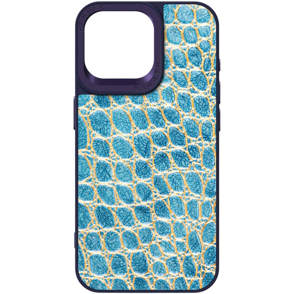 Чохол ARMORSTANDART Harder Crocosaur для Apple iPhone 15 Pro Max Blue (ARM76712)