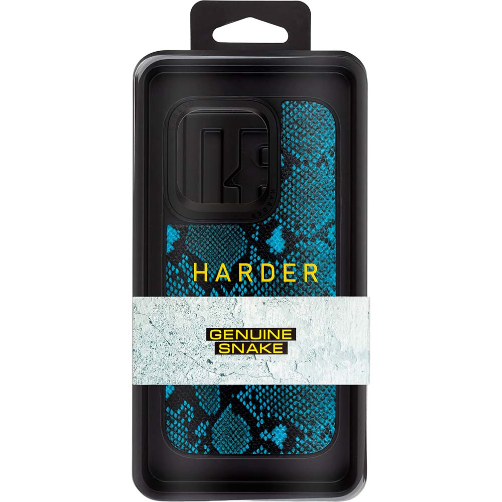 Чехол ARMORSTANDART Harder Genuine Snake для Apple iPhone 15 Pro Dark Blue (ARM76781) Тип чехол-накладка