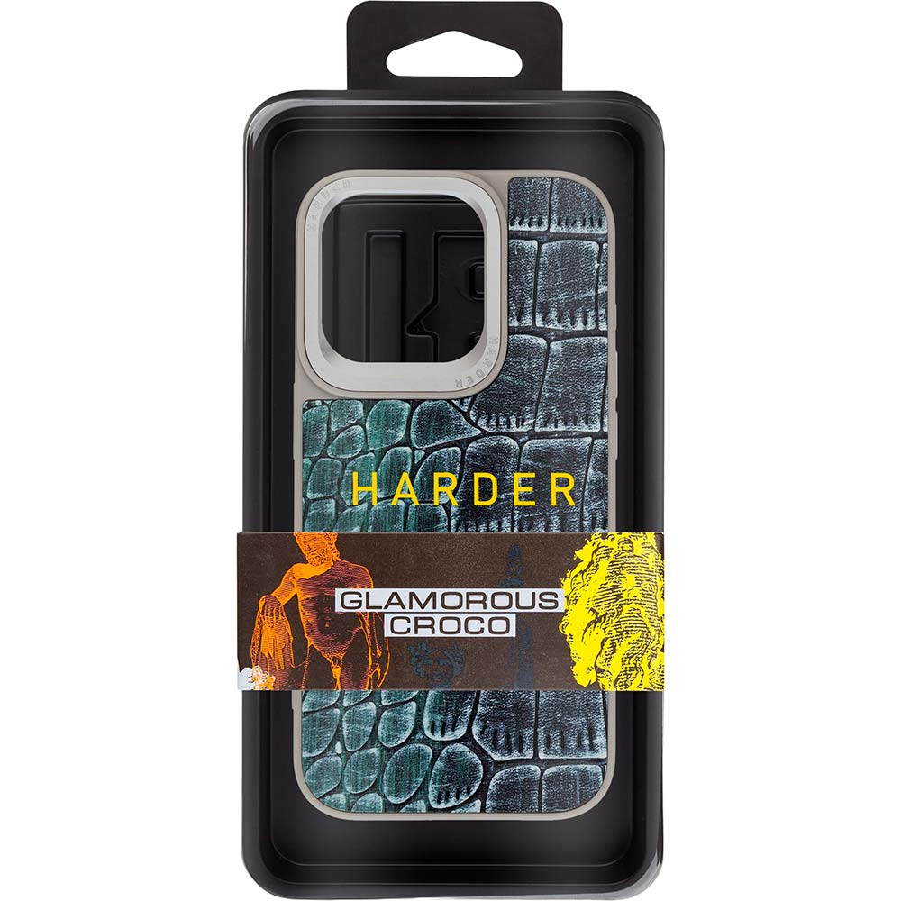 Чохол ARMORSTANDART Harder Glamorous Croco для Apple iPhone 14 Pro Max Grey Green (ARM76773) Тип чохол-накладка