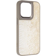 Чехол ARMORSTANDART Harder Snake Pattern для Apple iPhone 14 Pro White Cream (ARM76807)