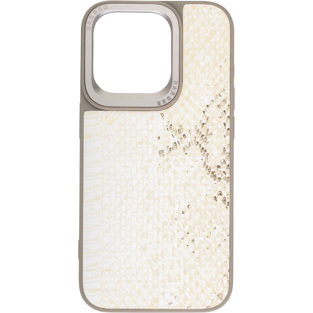 Чехол ARMORSTANDART Harder Snake Pattern для Apple iPhone 15 Pro White Cream (ARM76795)