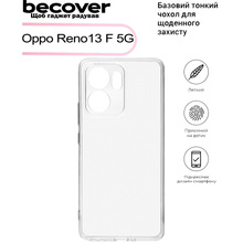 Чохол BECOVER для Oppo Reno13 F 5G Transparancy (713491)