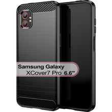 Чохол BECOVER Carbon Series Samsung Galaxy XCover7 Pro SM-G766B Black (713559)