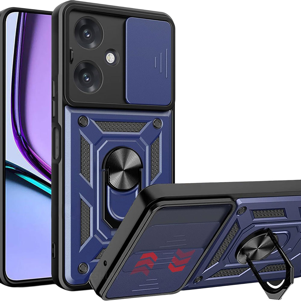 Чехол BECOVER Military для Realme Note 60/60X Blue (713538) Совместимость по модели Realme Note 60x