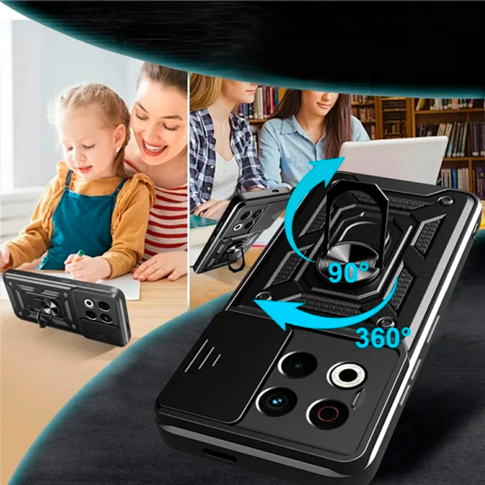 Чохол BECOVER Military для Tecno Spark 30 Pro (KL7) Black (713542) Тип чохол-накладка