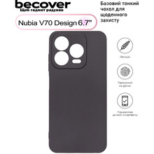 Чехол BECOVER Nubia V70 Design Black (713562)