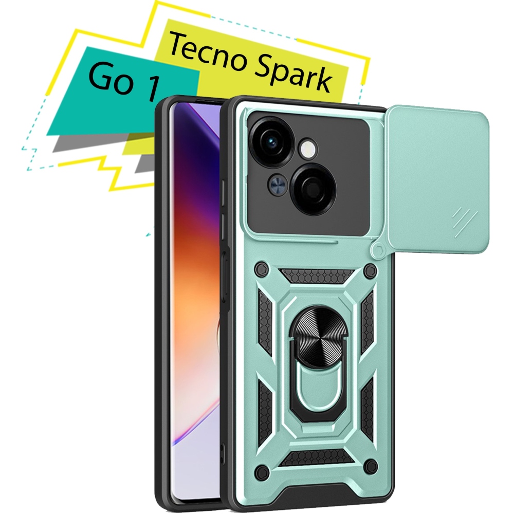 Чехол BECOVER Military для Tecno Spark Go 1 (KL4) Dark Green (713679) Цвет зеленый