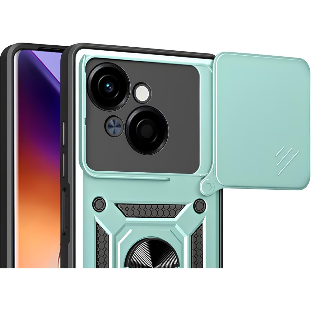Чехол BECOVER Military для Tecno Spark Go 2025/ Pop 9 4G (KL4h) Dark Green (713681) Совместимость по модели TECNO Pop 9 4G (KL4h)