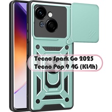 Чехол BECOVER Military для Tecno Spark Go 2025/ Pop 9 4G (KL4h) Dark Green (713681)