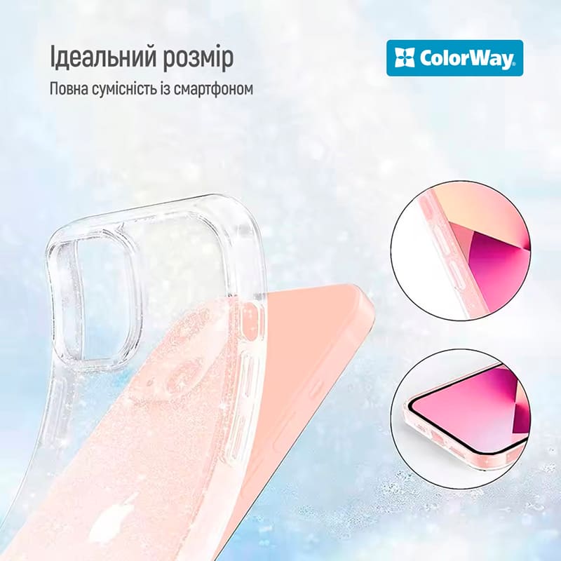 Чохол COLORWAY TPU-Shine для Samsung Galaxy S25 FE Transparent (CW-CTSSG731) Тип чохол-накладка