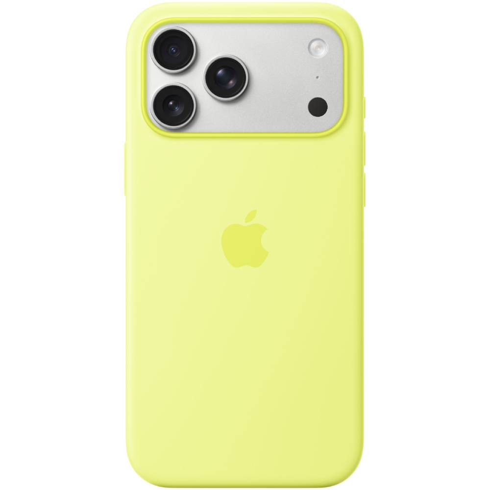 Чохол APPLE iPhone 17 Pro Max Silicone Case With MagSafe Neon Yellow (MGFM4ZM/A)