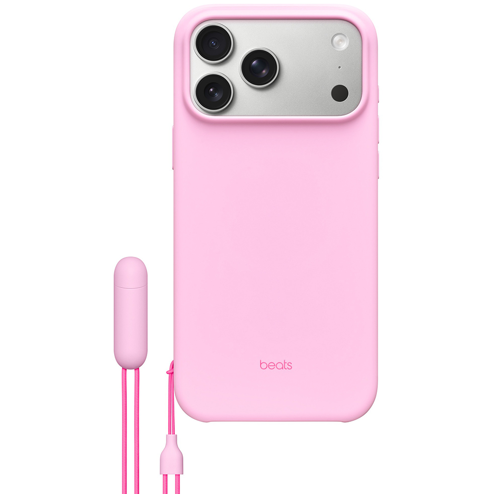 Чохол APPLE Beats для iPhone 17 Pro Max Kickstand MagSafe Camera Control Pebble Pink (MGYA4LL/A) Чохол APPLE Beats для iPhone 17 Pro Max Kickstand MagSafe Camera Control Pebble Pink (MGYA4LL/A)