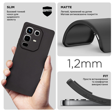 Чехол ARMORSTANDART Matte Slim Fit для Infinix Note 50 4G Camera cover Black (ARM84732)
