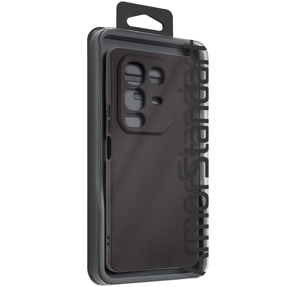 Чехол ARMORSTANDART Matte Slim Fit для Infinix Note 50 4G Camera cover Black (ARM84732) Материал полиуретан