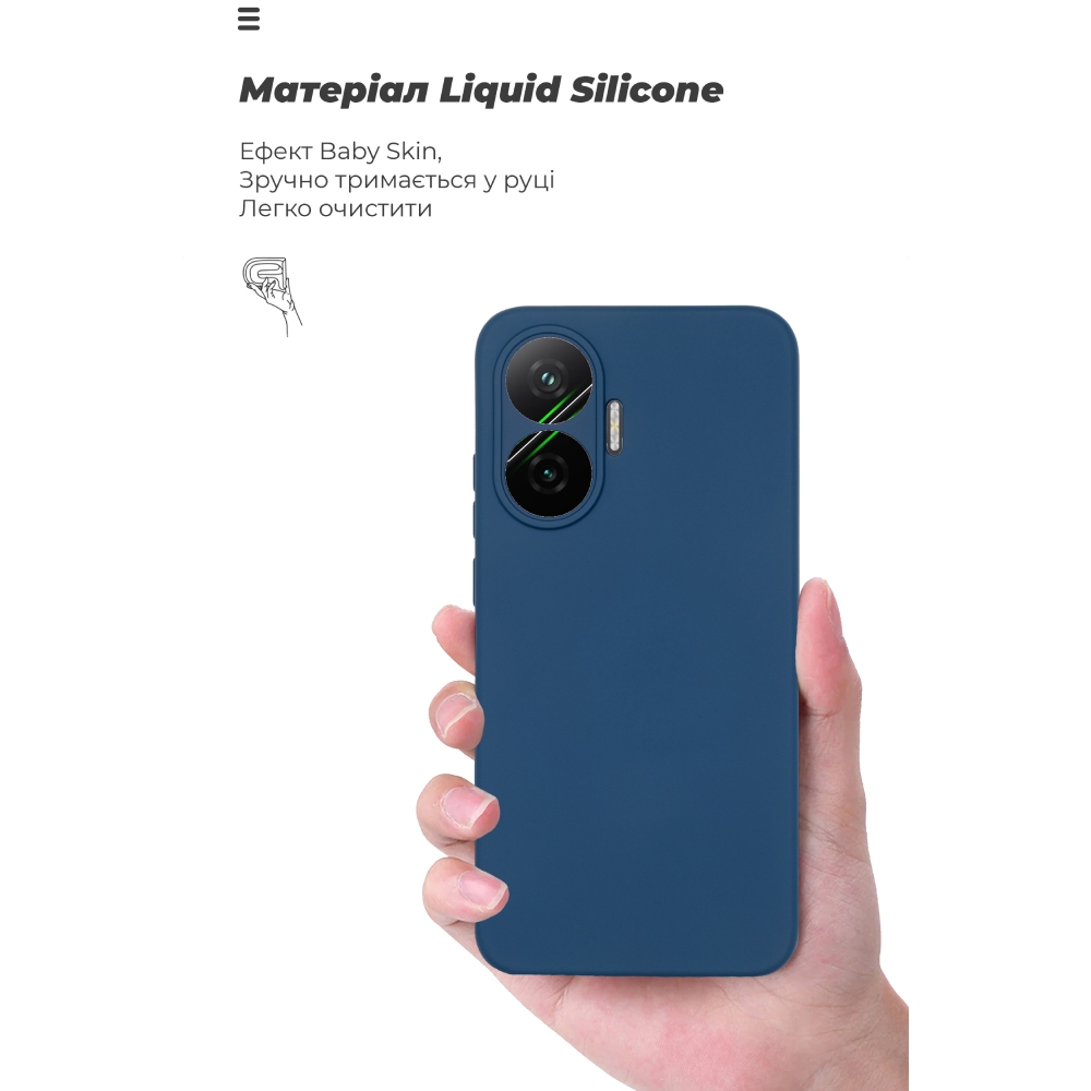 Фото Чехол ARMORSTANDART ICON для Xiaomi Poco F7 Camera cover Dark Blue (ARM80366)