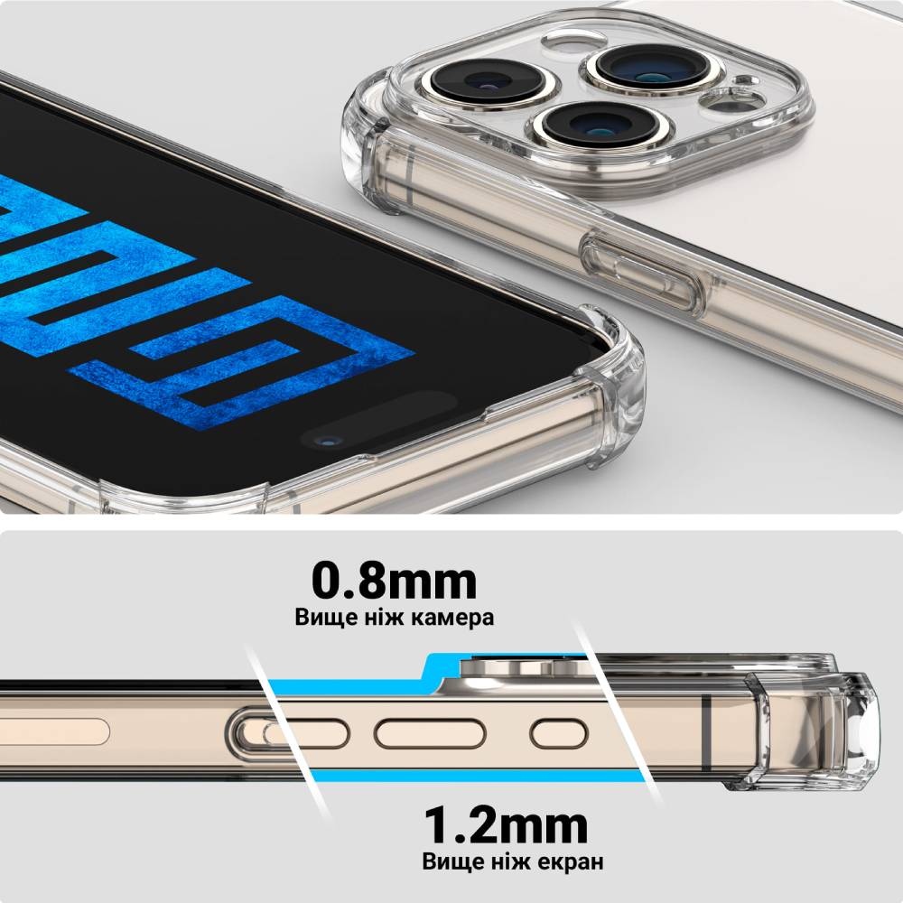 Чохол ARMORSTANDART Air Force для Xiaomi Poco F7 Camera Cover Clear (ARM80346) Тип чохол-накладка