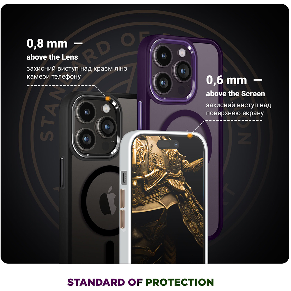 Чохол ARMORSTANDART Unit MagCase для Apple iPhone 17 Black (ARM86281) Колір прозорий