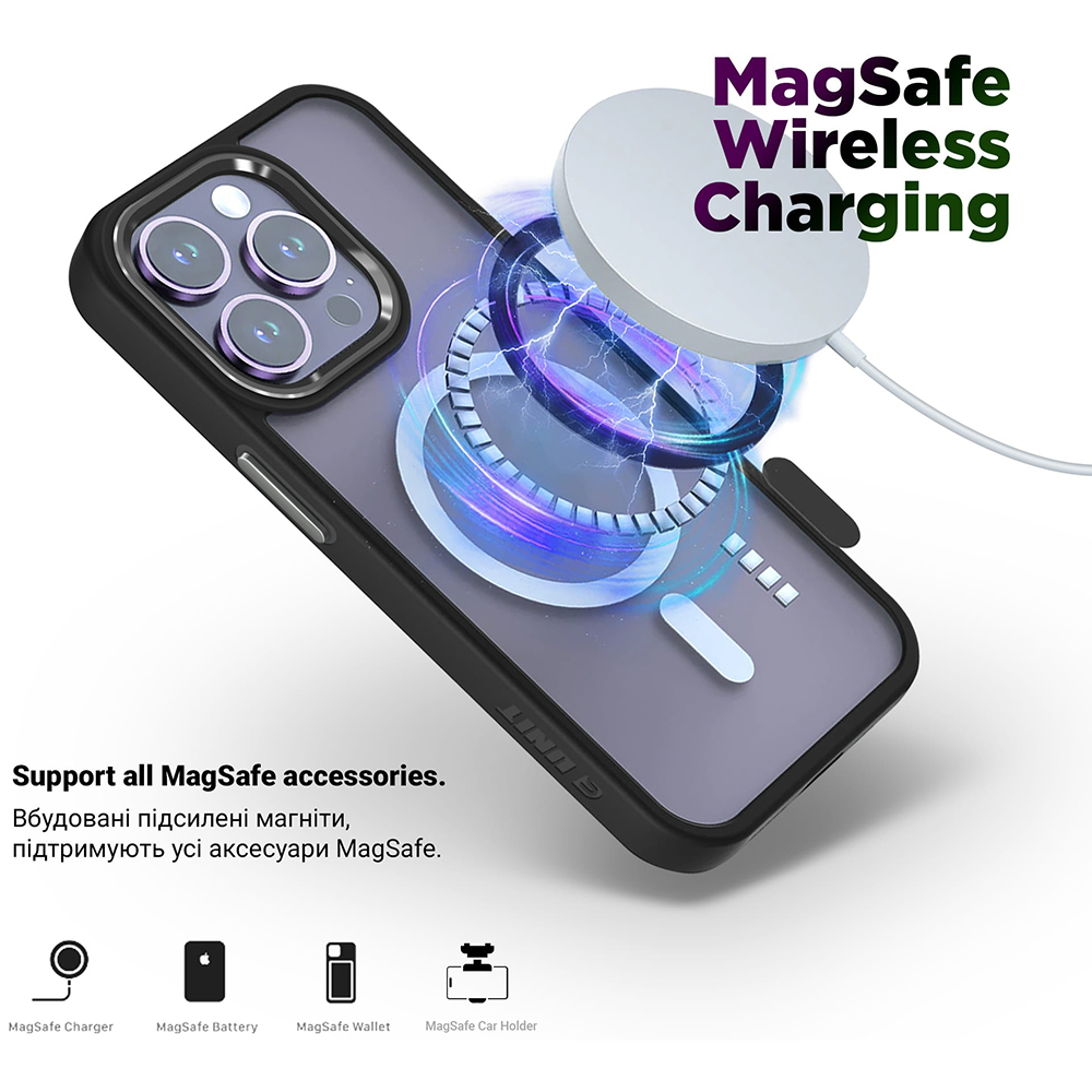 Чохол ARMORSTANDART Unit MagCase для Apple iPhone 17 Black (ARM86281) Тип чохол-накладка