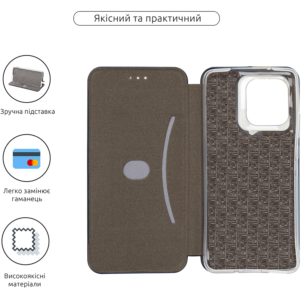 Чохол ARMORSTANDART G-Case для Motorola G86 5G Dark Blue (ARM86703) Тип чохол-книжка