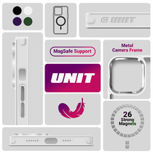 Чехол ARMORSTANDART Unit MagCase для Apple iPhone 17 Air Matte Clear (ARM86307)