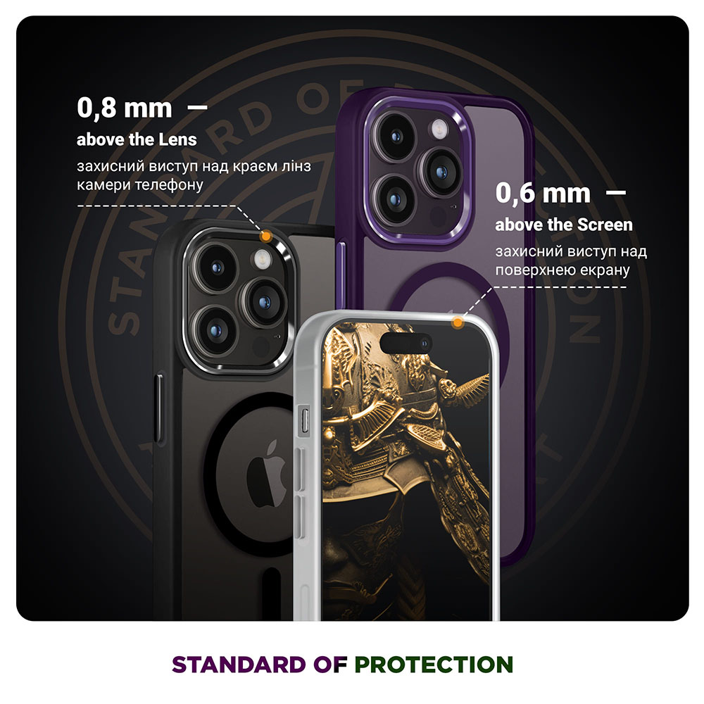 Чехол ARMORSTANDART Unit MagCase для Apple iPhone 17 Air Matte Clear (ARM86307) Цвет прозрачный