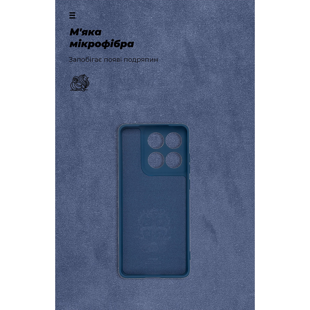 Чехол ARMORSTANDART ICON для Motorola Edge 60 Fusion 5G Camera cover Dark Blue (ARM85593) Цвет синий