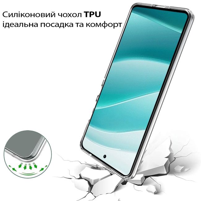 Чехол BECOVER для Motorola Edge 60 Fusion Transparancy (713773) Цвет прозрачный