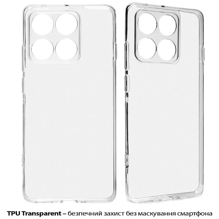 Чохол BECOVER для Motorola Edge 60 Pro Transparancy (713775) Тип чохол-накладка