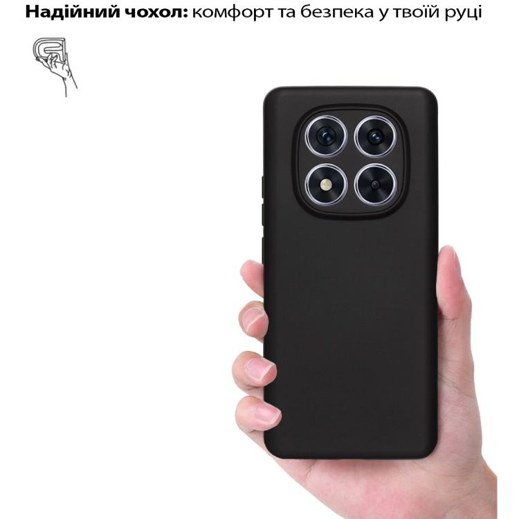 Чохол BECOVER для Poco X7 Black (713777) Матеріал силікон