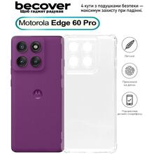 Чехол BECOVER Anti-Shock для Motorola Edge 60 Pro Clear (713806)