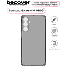 Чохол BECOVER Anti-Shock для Samsung Galaxy A16 4G SM-A165/A16 5G SM-A166 Grey (713752)