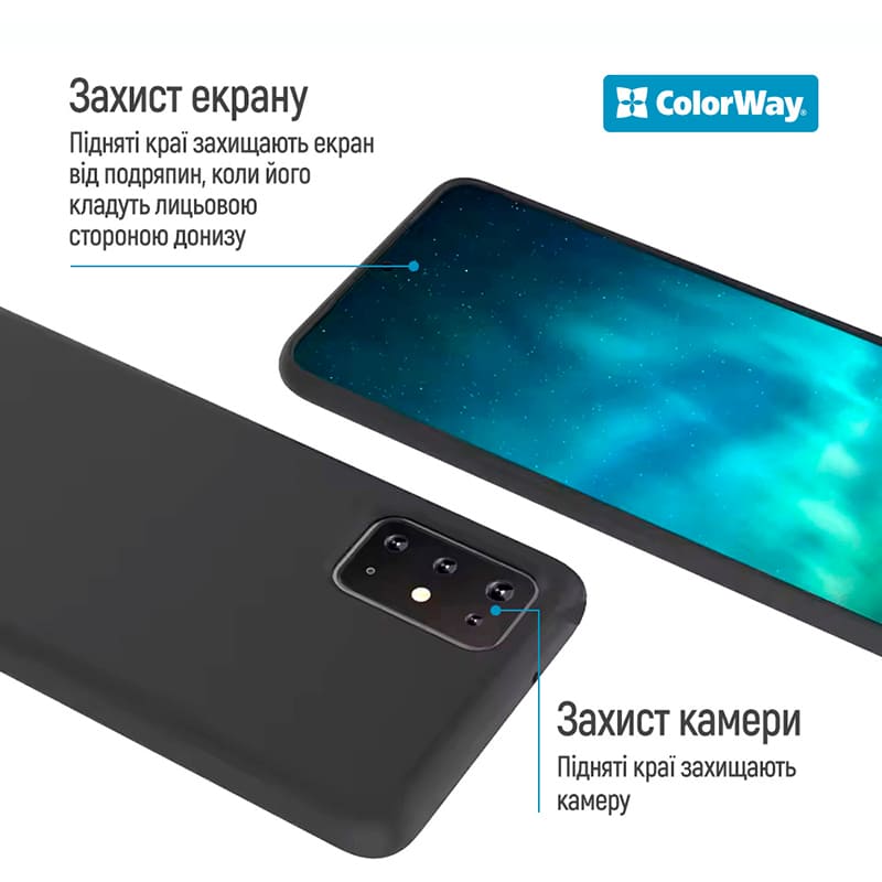 Чохол COLORWAY TPU matt для Motorola G06/G06 Power Black (CW-CTMMG06P-BK) Сумісність за моделлю Motorola G06