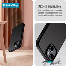 Чохол COLORWAY TPU matt для Motorola G06/G06 Power Black (CW-CTMMG06P-BK)