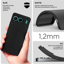 Чехол ARMORSTANDART Matte Slim Fit для OnePlus Nord 4 Camera cover Black (ARM88021)