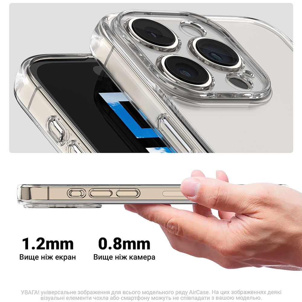 Чехол ARMORSTANDART Air для OPPO A5 4G / A5 5G / A5m 4G Camera cover Clear (ARM87387) Совместимость по модели OPPO A5 2025