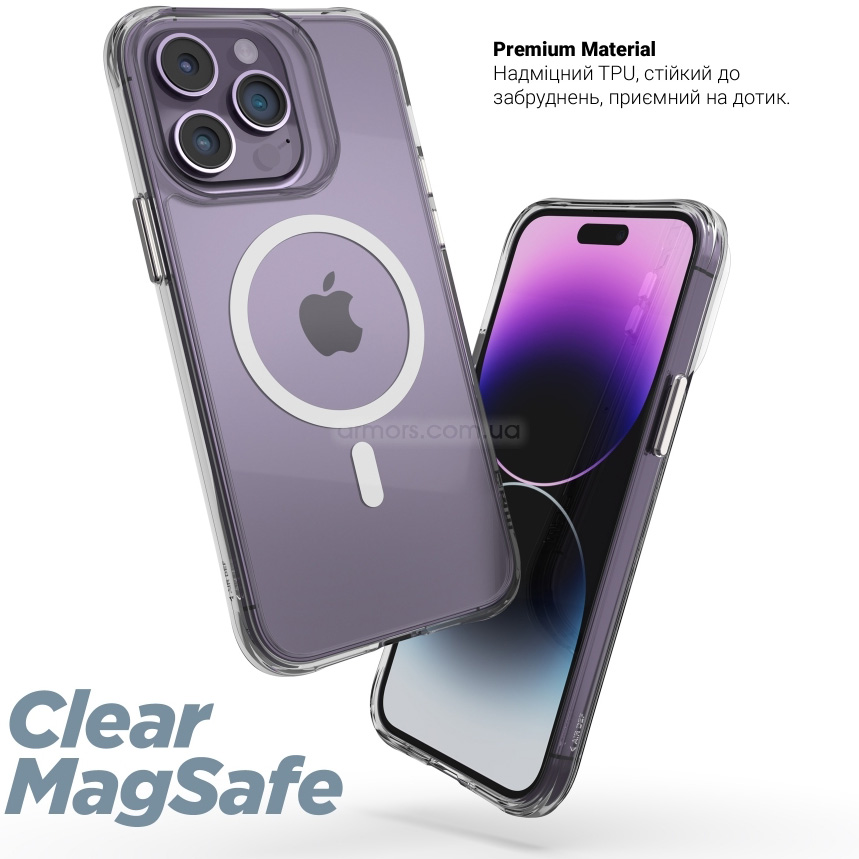 Чехол ARMORSTANDART Clear-C MagCase для Apple iPhone 17 Pro Transparent (ARM87401) Совместимость по модели Apple iPhone 17 Pro