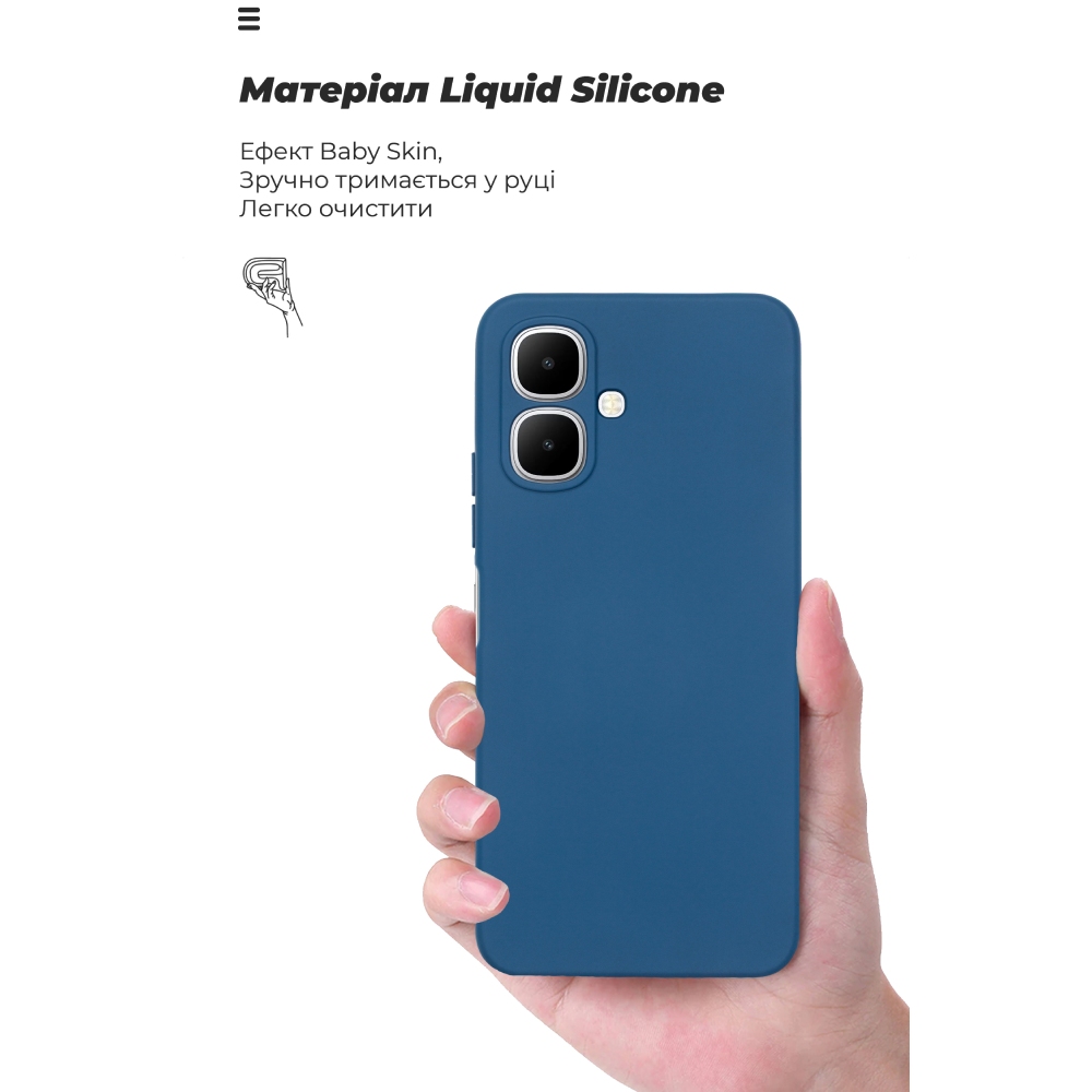 Фото Чохол ARMORSTANDART ICON для Infinix Smart 10 4G Camera cover Dark Blue (ARM87467)