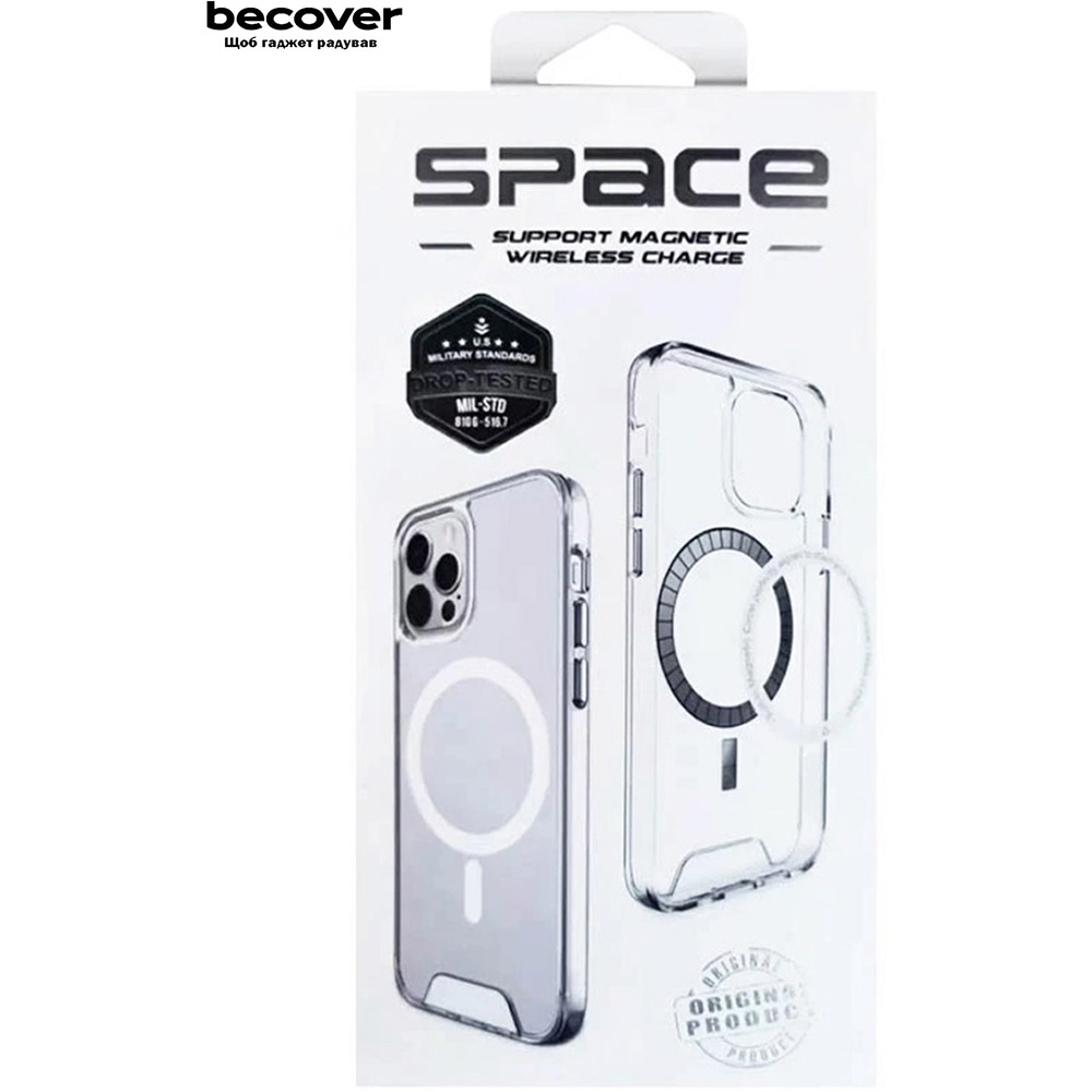 Чехол BECOVER Space Case MagSafe для Apple iPhone 16e Transparancy (713884) Цвет прозрачный