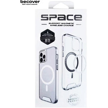 Чехол BECOVER Space Case MagSafe для Apple iPhone 16e Transparancy (713884)