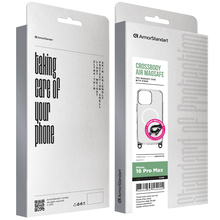 Чохол ARMORSTANDART Crossbody Air MagSafe Rope для Apple iPhone 16 Pro Max Clear (ARM86378)