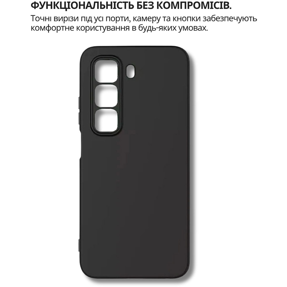 Чехол BECOVER для Infinix Hot 60 5G (X6726)/60i 4G (X6728) Black (714401) Тип чехол-накладка