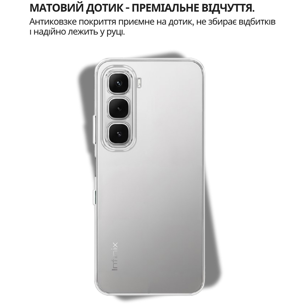 Чехол BECOVER для Infinix Hot 60 5G (X6726)/60i 4G (X6728) Transparancy (714402) Тип чехол-накладка